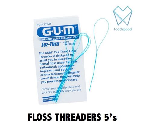 G.U.M. Eez-Thru Floss Threader 5's | Toothgood