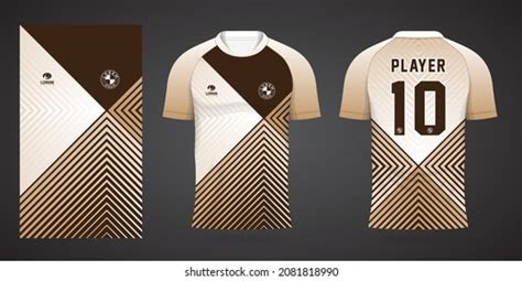 Brown Sports Shirt Jersey Design Template Stock Vector (Royalty Free) 2081818990 | Shutterstock