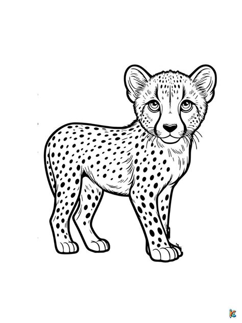 Cheetah Coloring Pages – ColoringPagesKC