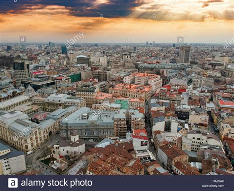 Bucharest aerial view Stock Photo - Alamy