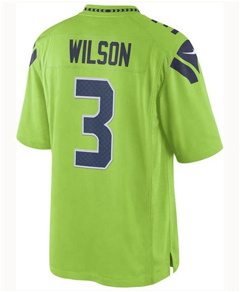 Nike Men's Russell Wilson Seattle Seahawks Limited Color Rush Jersey ...