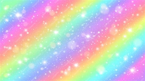 Premium Vector | Glitters rainbow sky. shiny rainbows pastel color ...