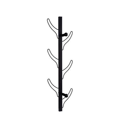 Cloak Rack Wall Mounted Wooden, Wall Decoration, Metal Frame, 8 Hooks, Black Airs-gfq5 - The ...