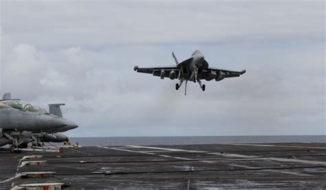 F 18 Landing On Aircraft Carrier