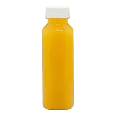 12-OZ Square Plastic Juice Bottles - Cold Pressed Clear Food Grade PET Bottles with Tamper ...