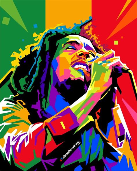 Bob Marley on WPAP pop art | Bob marley art, Bob marley painting ...