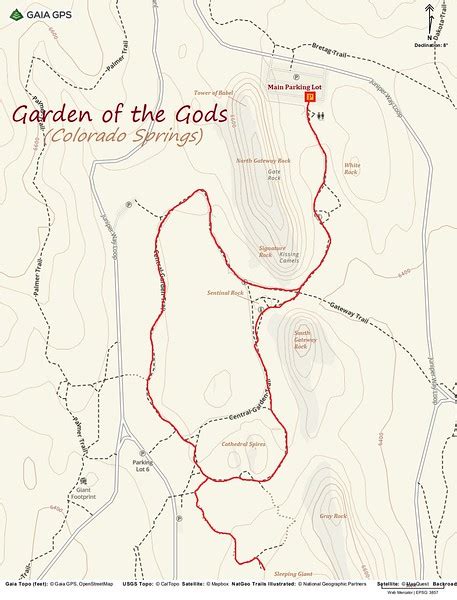 garden of the gods elevation map - There Have Been Significant Log-Book Navigateur