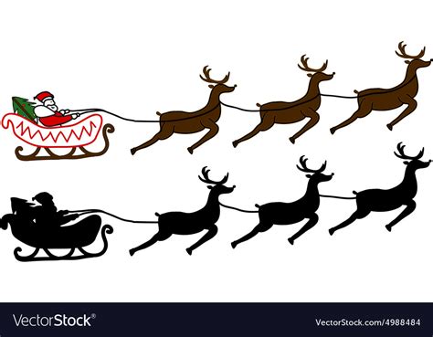 Santa Sleigh Vector