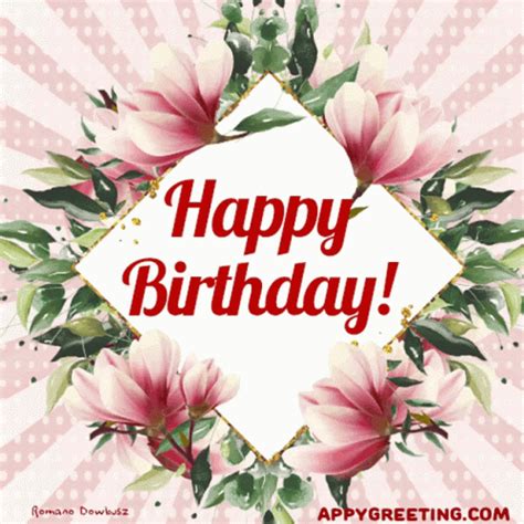 Birthday Birthday Flowers GIF - Birthday Birthday Flowers Happy ...