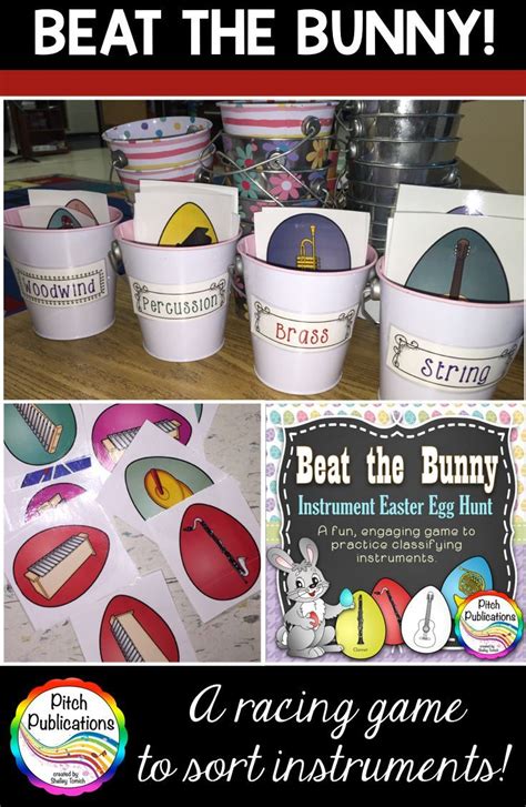 Instruments of the Orchestra Easter Egg Game - Beat the Bunny! | Instruments of the orchestra ...