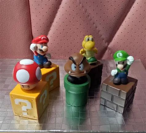 5pcs/set super mario bros figure action figures model toys Mario ...