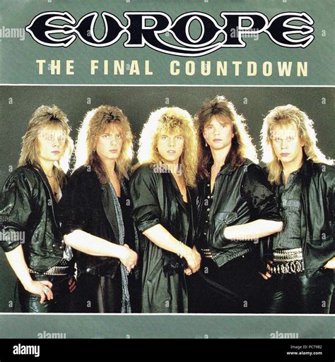 Europe - The final countdown 1986 - Vintage vinyl album cover Stock ...