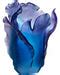 Daum Crystal Tulip Vase - Blue — ShopTheAddison