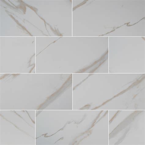 Calacatta Ivory 12X24 Polished Porcelain Floor and Wall Tile - Tilesbay.com