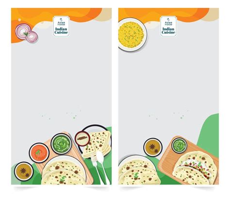 Indian Food menu Template Design for indian cuisine restaurant food ...