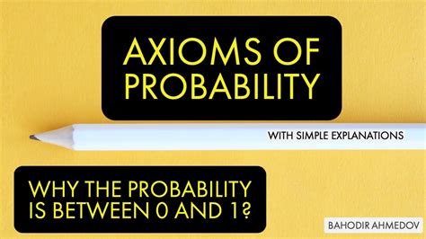 Axioms of Probability with simple explanations - YouTube