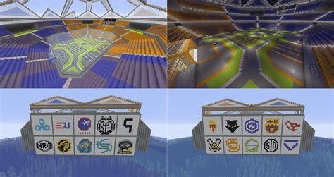 Finished my stadium build, complete with org logos, just in time for ...