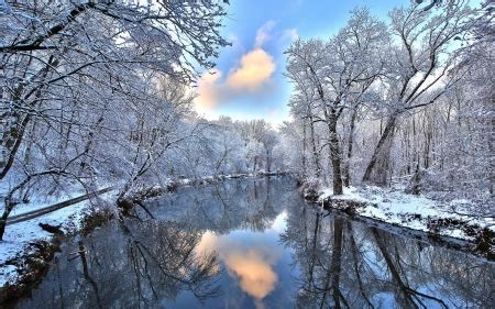 Winter Lake - Lakes & Nature Background Wallpapers on Desktop Nexus ...