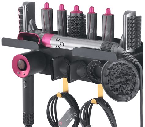 Buy Floatant Wall Mount Curler Holder with 11 Attachments, Hair Dryer ...