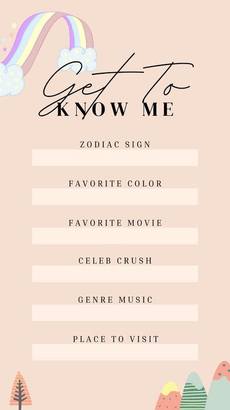 Free, custom get to know me Instagram story templates | Canva