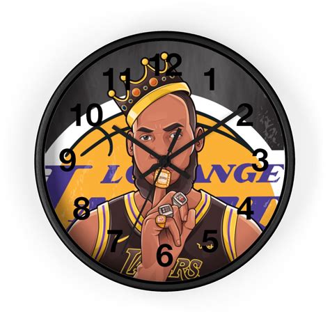 King Lebron James NBA LA Lakers Championship Rings 10 Wall Clock - Etsy