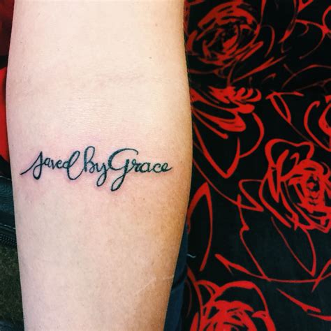 Sinner Saved By Grace Tattoo