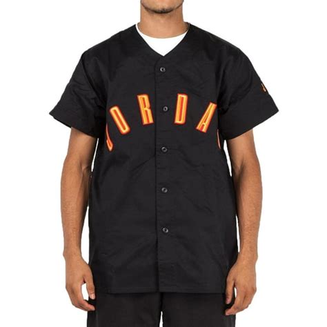 Nike - Jordan NRG Vault Woven Men's Baseball Jersey Black at4511-010 - Walmart.com - Walmart.com