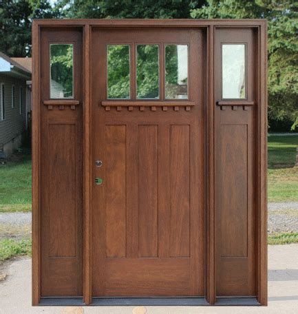 Craftsman Style Doors and Sidelights | Ideas for the House | Pinterest ...
