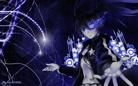 Wallpaper : illustration, anime, brunette, Black Rock Shooter, girl, hand, darkness, gesture ...