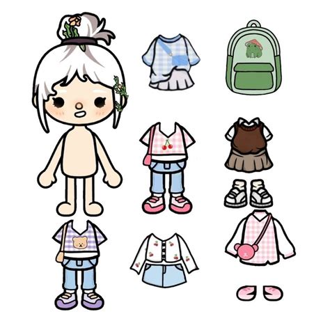 Toca boca clothes | Paper dolls, Paper dolls clothing, Paper dolls diy