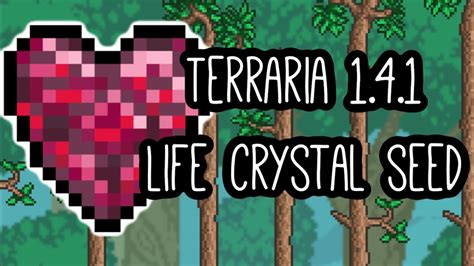 Terraria 1.4.1 Life Crystal World Seed - YouTube