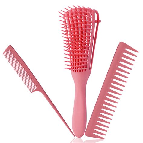 Elegant Choise Detangling Hair Brush Set for Adults & Kids Hair - Head Massage Antistatic ...