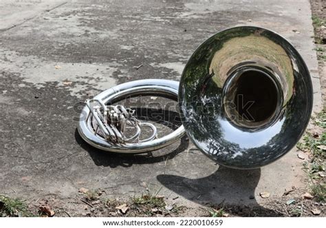 Sousaphone Largest Brass Instrument Marching Band Stock Photo ...