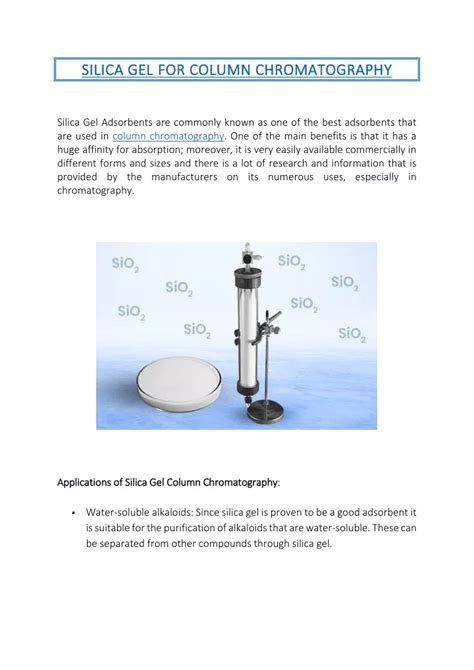 PPT - Silica Gel For Column Chromatography PowerPoint Presentation ...