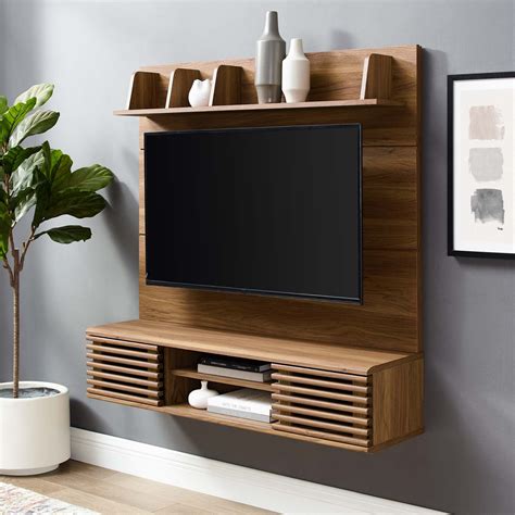 Render Wall Mounted TV Stand Entertainment Center-EEI-3864-WAL - Walmart.com