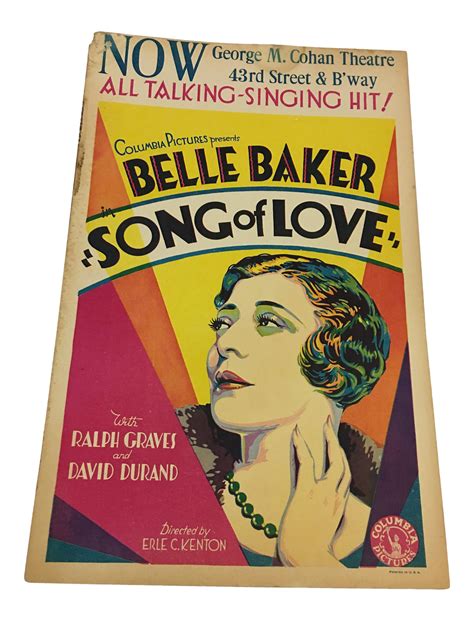 1929 Belle Baker Art Deco Movie Poster | Chairish