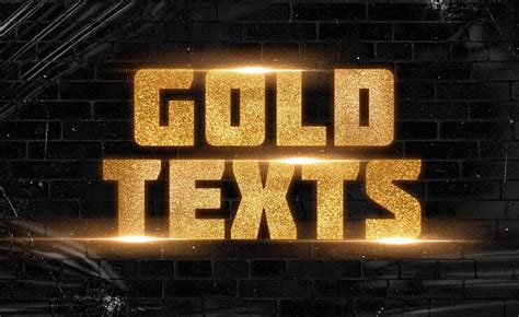 Premium PSD | Gold text effect