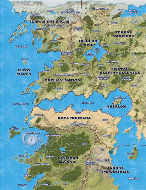 Confraria de Arton: Conheça o mapa de Pathfinder 2E em português e a ...