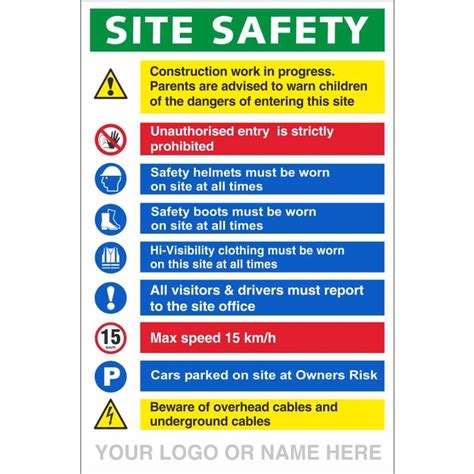 Site Safety Construction Work In Progress Parents Are Advised Signs | Site Safety Signs