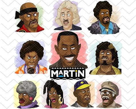 The Martin Lawrence Show All Characters Martin Tv Show | Etsy