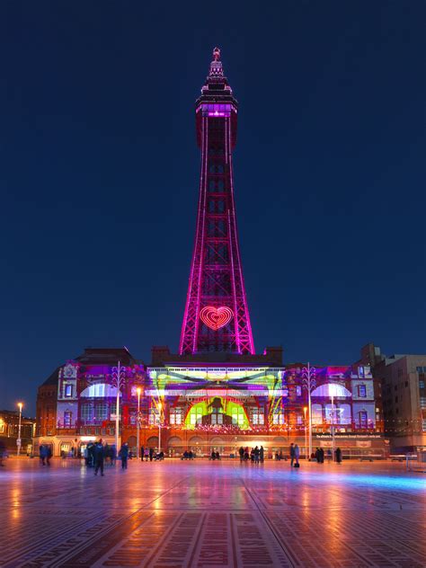 Blackpool Tower Light Projections | Blackpool pleasure beach, Blackpool ...