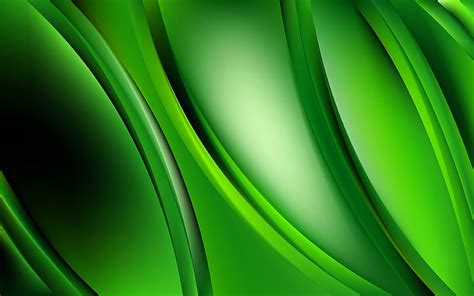 3d Green Abstract Wallpaper