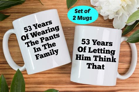 53rd Anniversary Gifts, 53rd Anniversary Mugs, 53rd Wedding Anniversary Gifts, 53rd Year ...