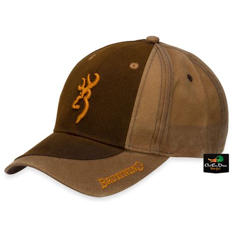 NEW BROWNING TWO TONE WAX COTTON HAT ADJUSTABLE BALL CAP BUCKMARK LOGO BROWN | eBay