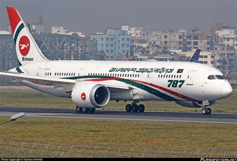 S2-AJU Biman Bangladesh Airlines Boeing 787-8 Dreamliner Photo by ...