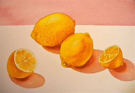 The Painted Prism: WATERCOLOR WORKSHOP: Painting Lemons