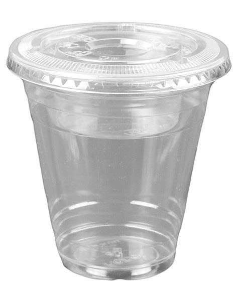 12oz Clear Plastic Cups w/ 4oz Parfait Insert & Lids (3-piece) Dessert Cups (50 Count, Flat Lids ...