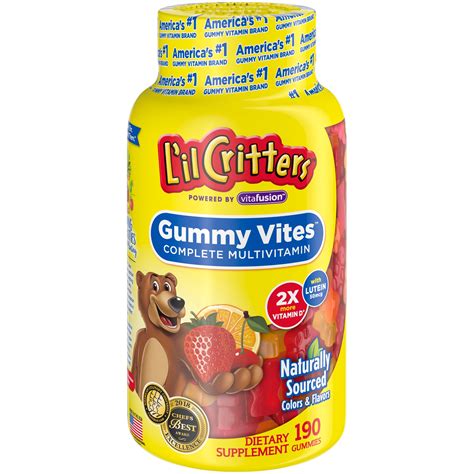 L'il Critters Gummy Vites Complete Kids Gummy Vitamins, 190 Count ...