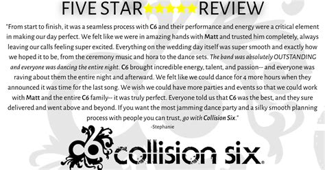 FIVE STAR REVIEW: "The band was absolutely OUTSTANDING and everyone was ...