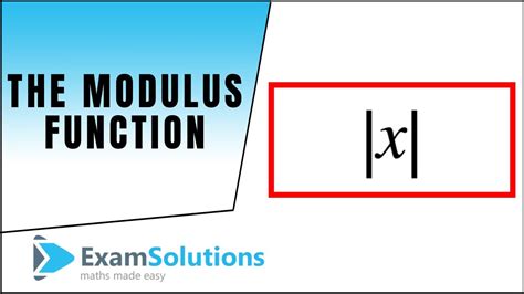 Modulus Meaning In Math